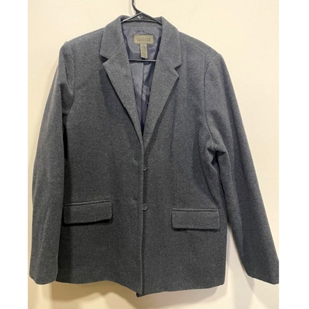 UNIFORM JOHN PAUL RICHARD Vintage Grey 2 Button Wool Blazer Women's Sz 14